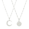 MOON PHASES FRIENDSHIP NECKLACE SET / STERLING SILVER