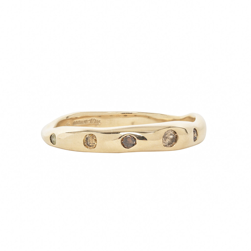 HART RING / GOLD & MULTI-COLORED DIAMONDS