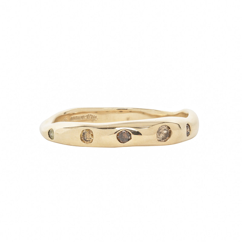HART RING / GOLD & MULTI-COLORED DIAMONDS