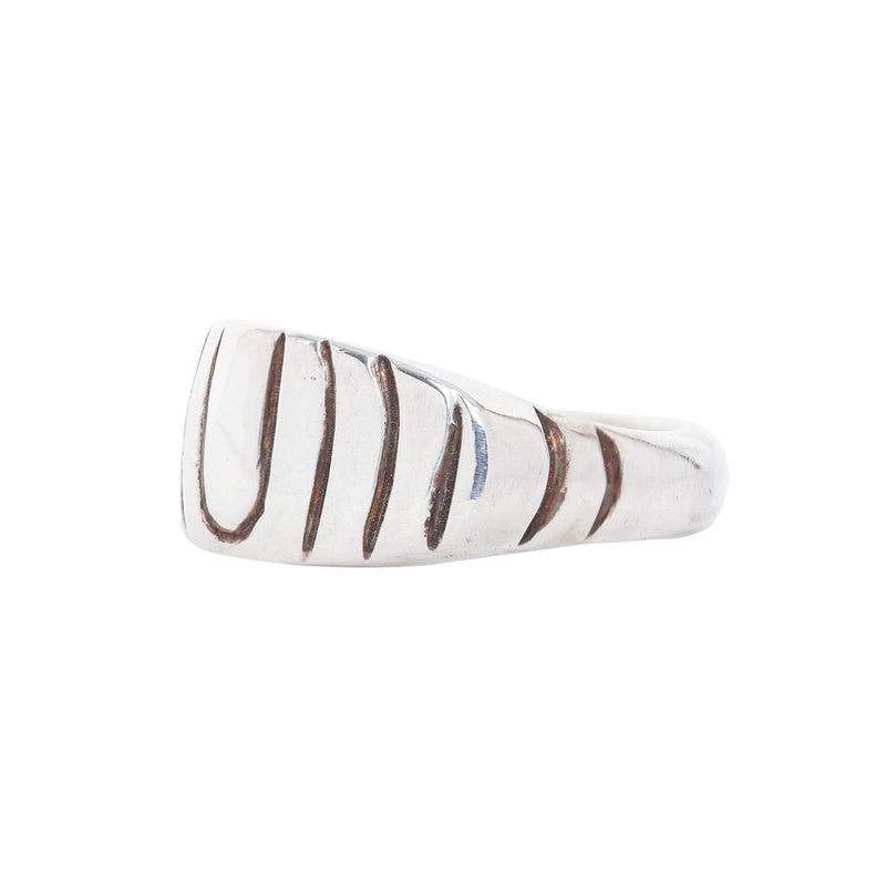 DECO LYPTAE RING / OOAK / STERLING