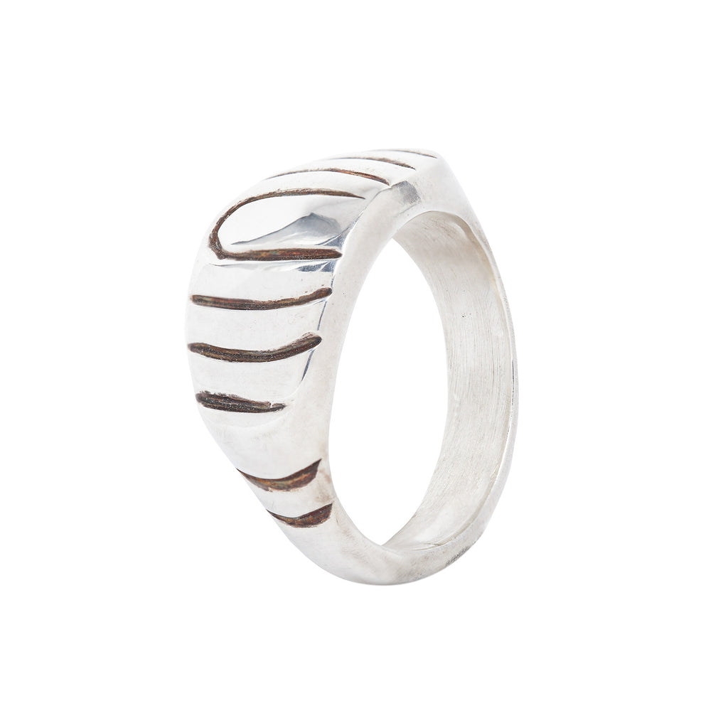 DECO LYPTAE RING / OOAK / STERLING