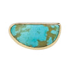 HALF MOON RING / TURQUOISE & 14K