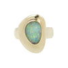 PUDDLE RING / 14K GOLD & AUSTRALIAN OPAL