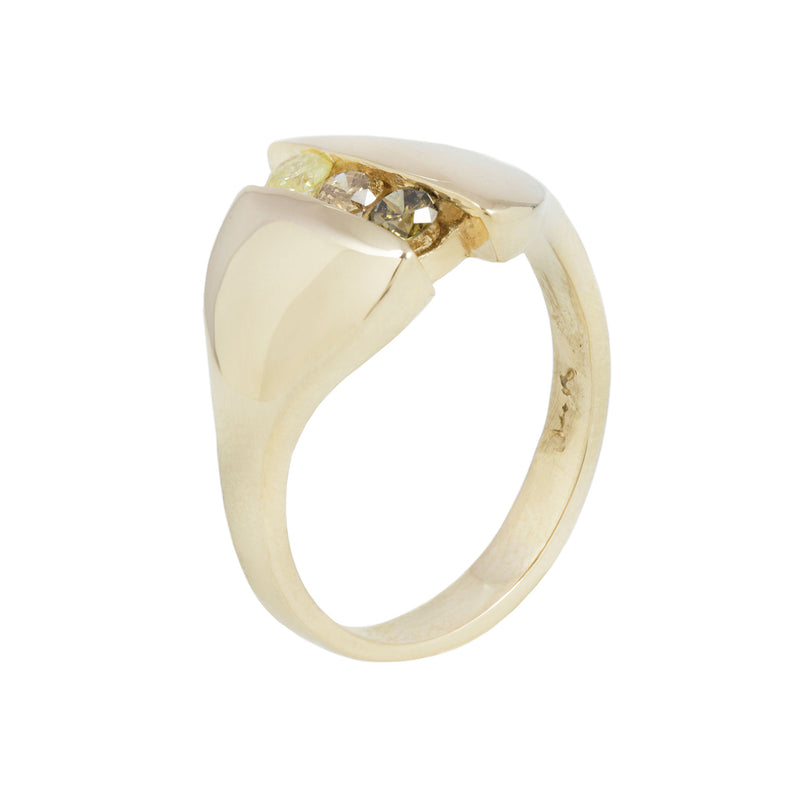 DIANE RING / 14K GOLD / OMBRE DIAMOND