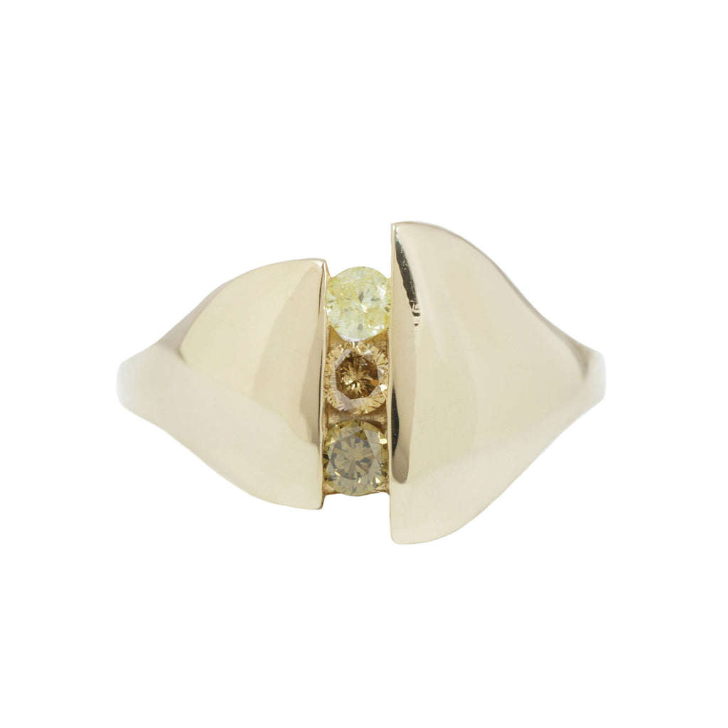 DIANE RING / 14K GOLD / OMBRE DIAMOND