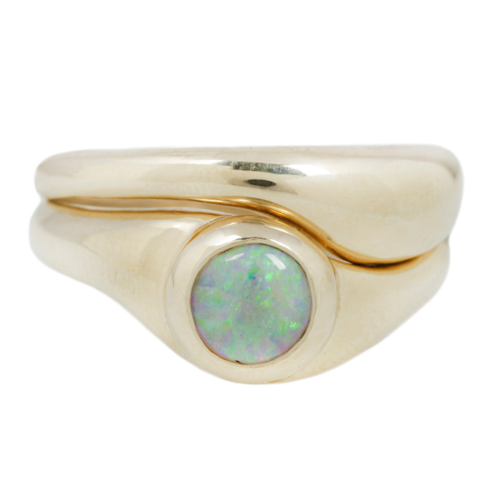 EMMELINE RING SET / GOLD / OPAL