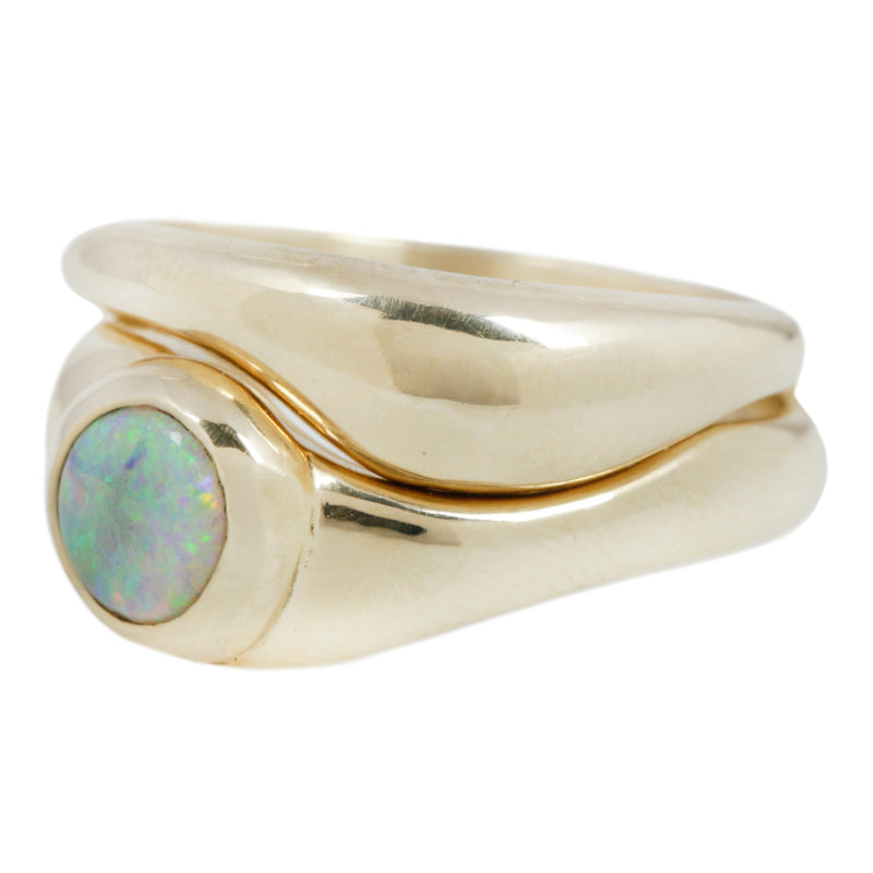 EMMELINE RING SET / GOLD / OPAL