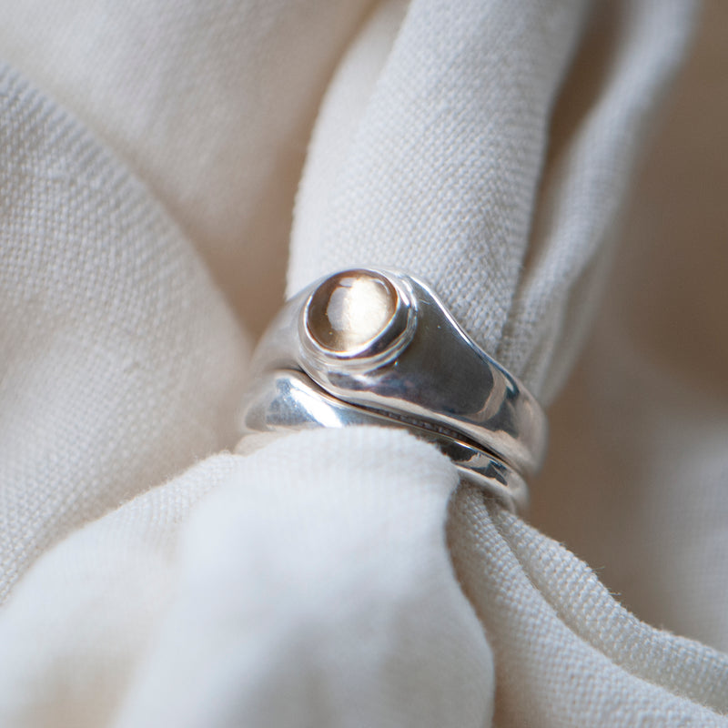 EMMELINE RING SET / SILVER / CITRINE