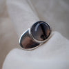 ESPOSA RING / MONTANA AGATE / SILVER