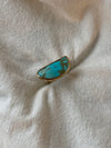 HALF MOON RING / TURQUOISE & 14K