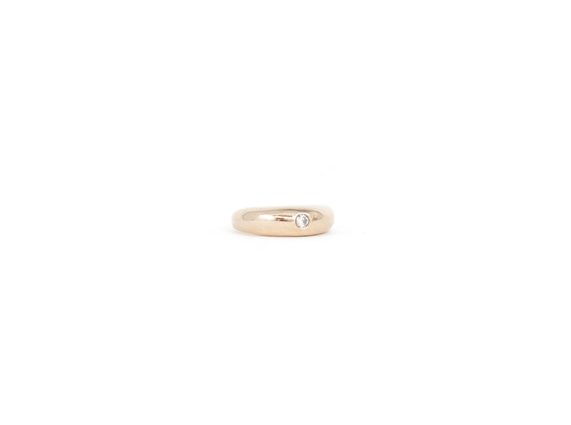 SETTING SUN RING / GOLD WITH DIAMOND