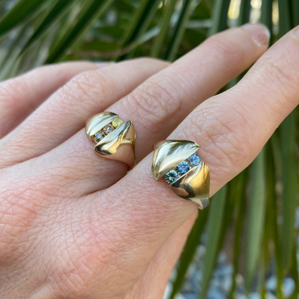 DIANE RING 14K GOLD OMBRE DIAMOND SeaworthyPDX