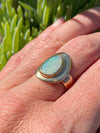 PUDDLE RING / 14K GOLD & AUSTRALIAN OPAL