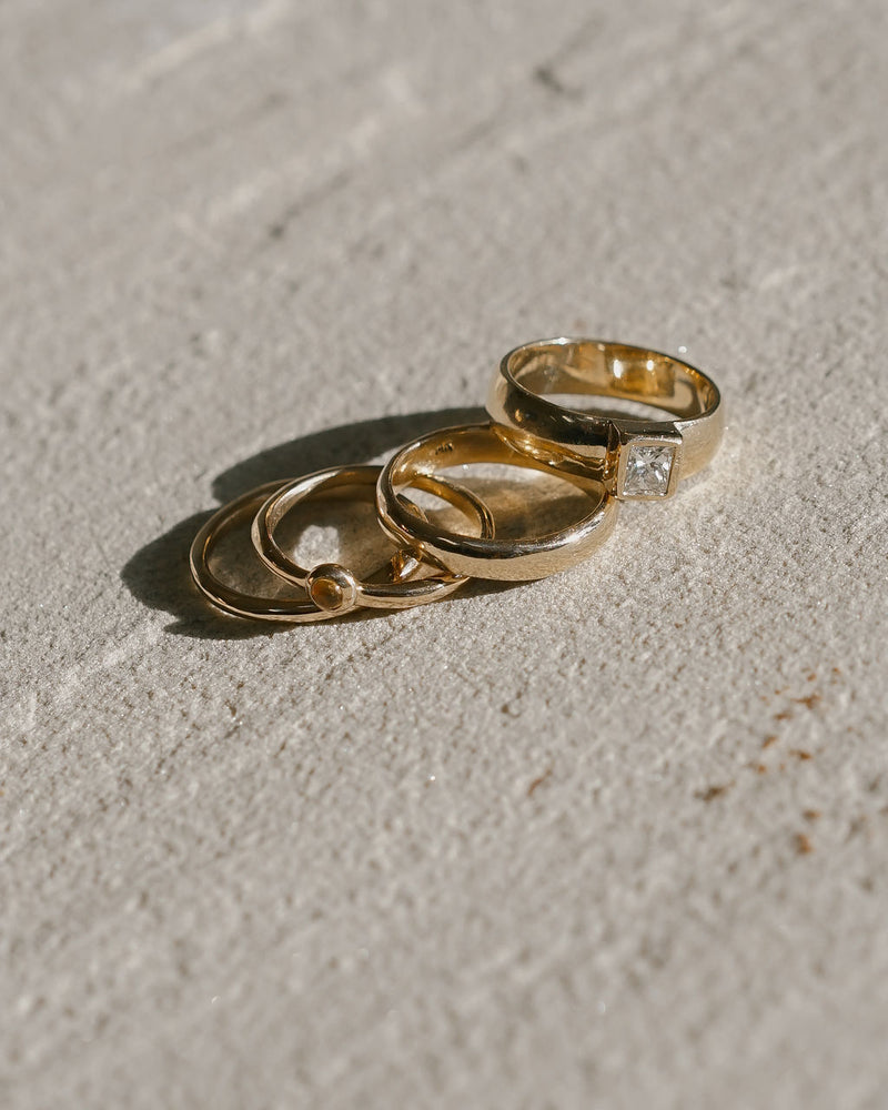 DROPLET RING / GOLD / CITRINE