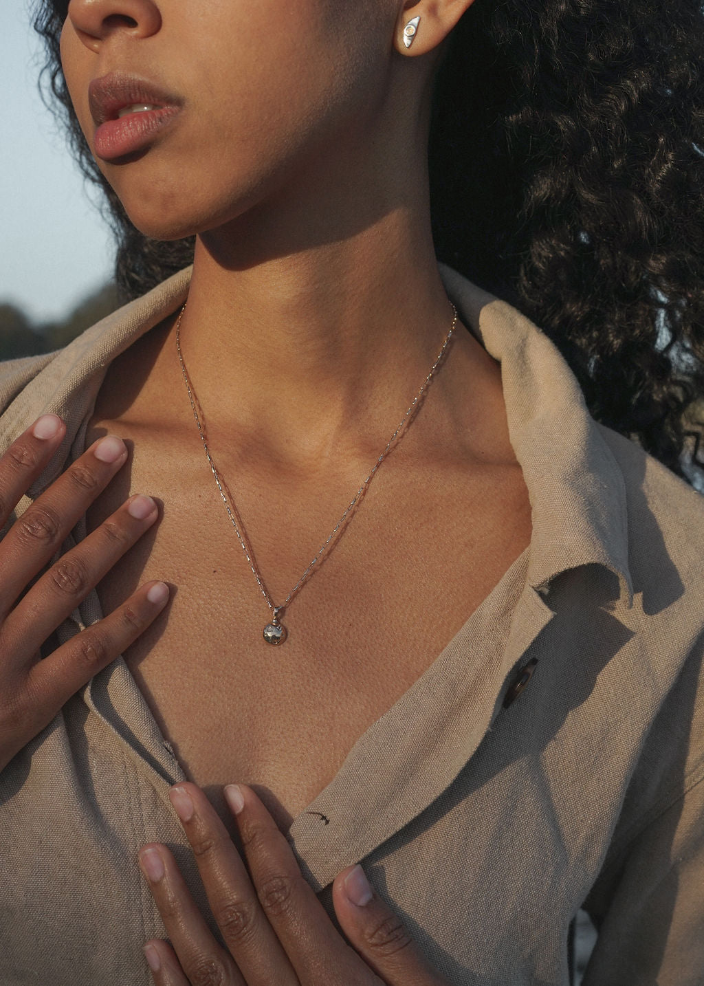 MOON PHASES NECKLACE / FULL MOON